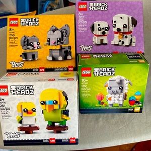 New, unopened LEGO kits for kids ages 8 and 10 years old.